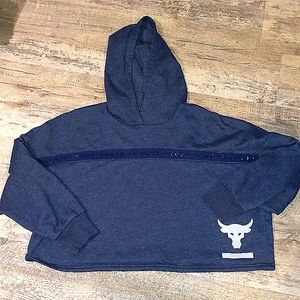 Sexy loose oversized cropped hoodie